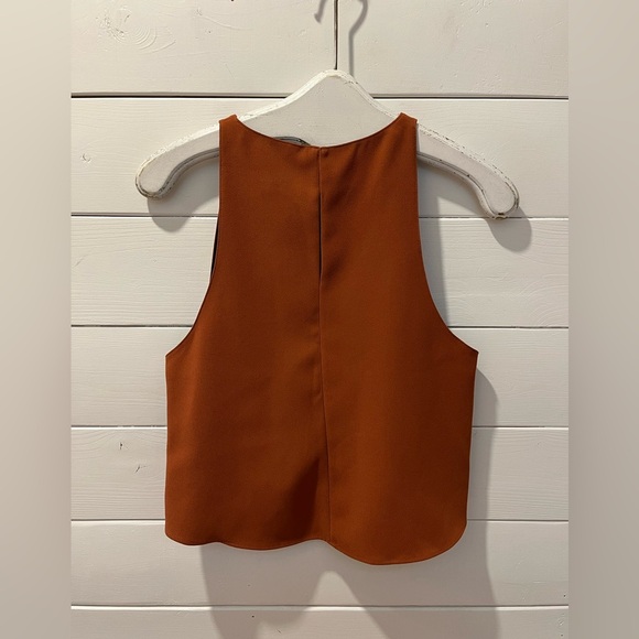 ZARA WOMAN – Rust orange sleeveless crop top, size M. - Picture 7 of 7